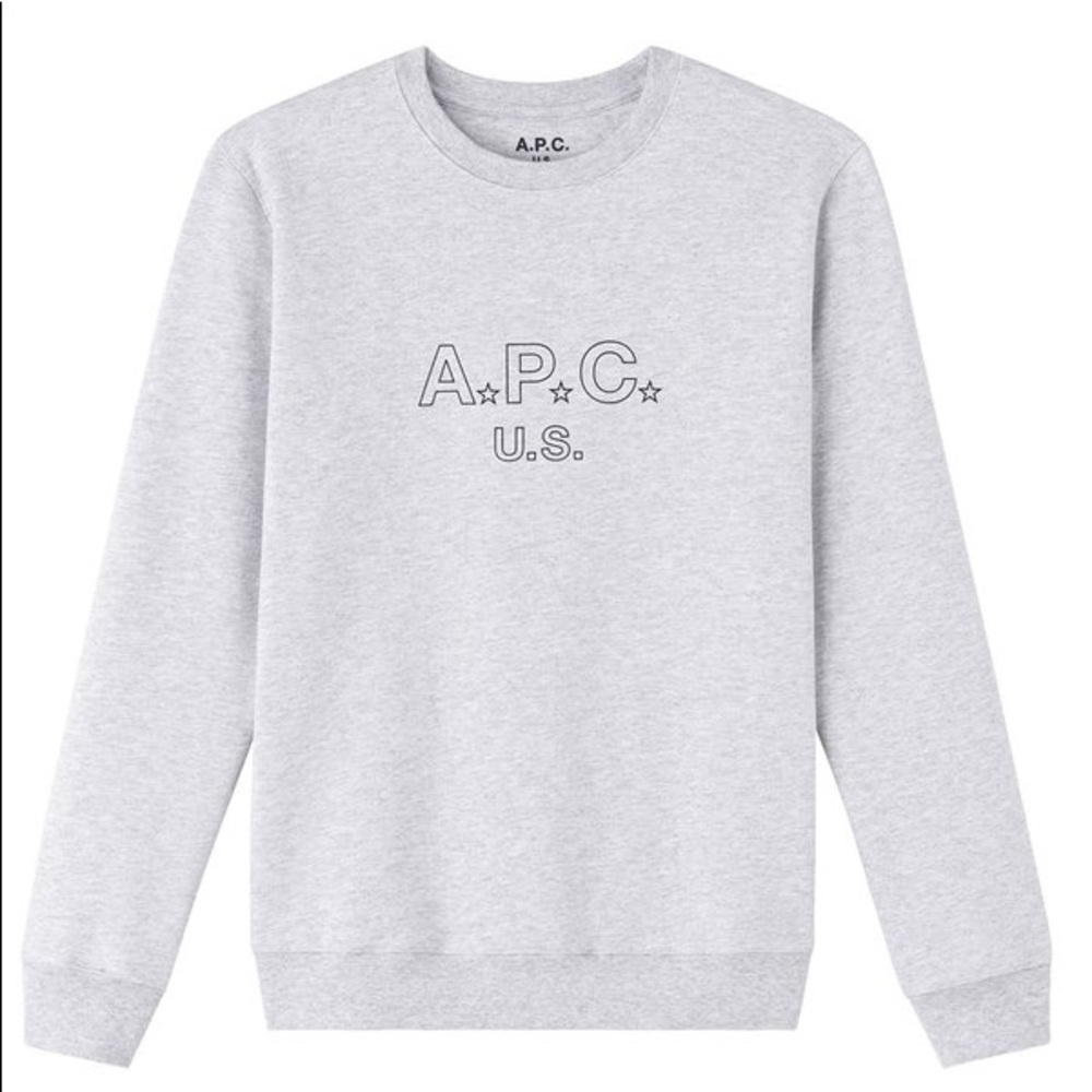 APC US Star Heather Grey Crewneck Sweatshirt